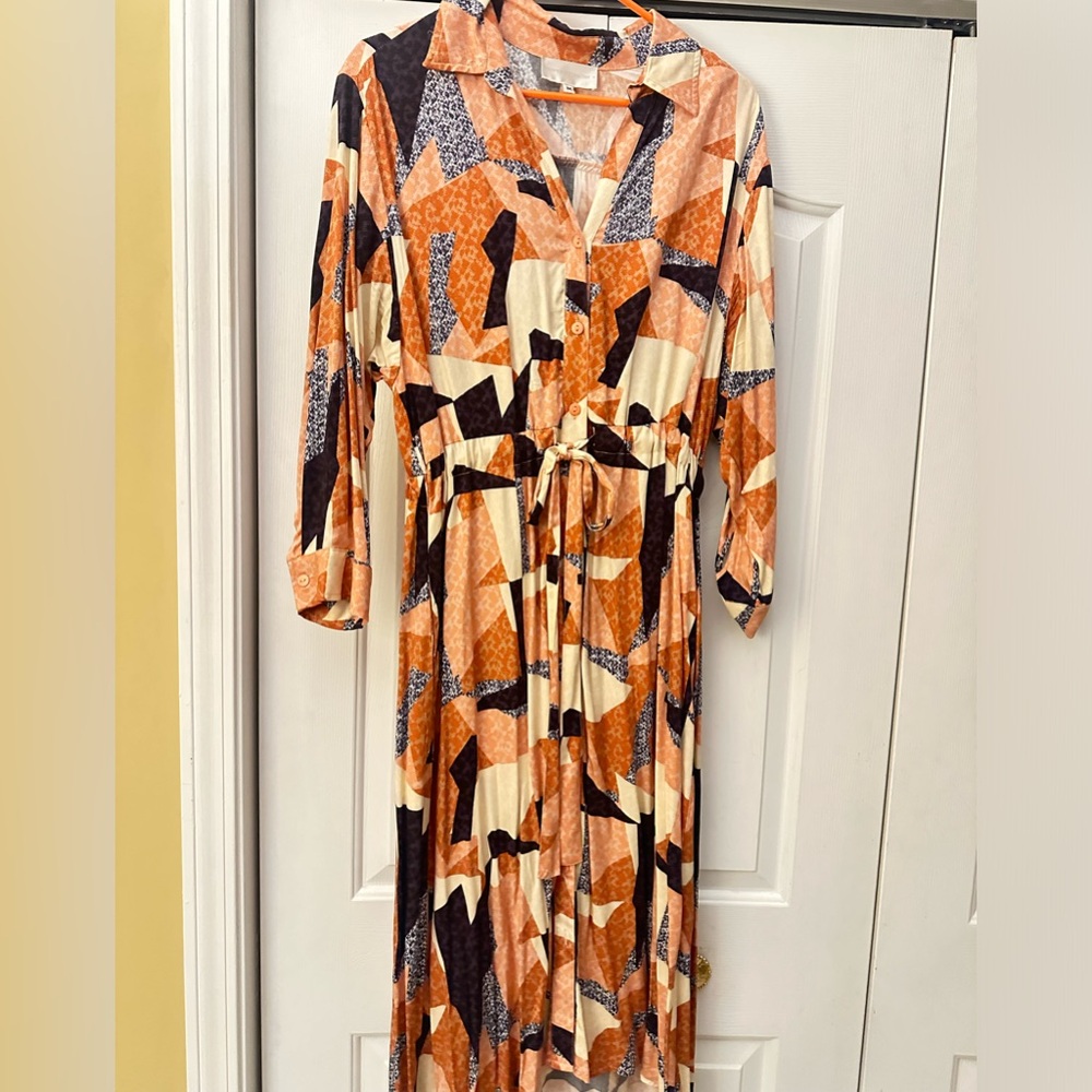 Corey Lynn Calter patchwork midi dress